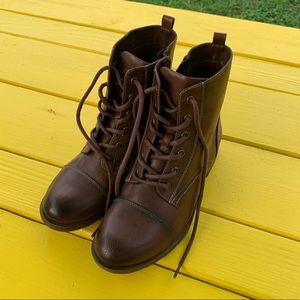 Brown Combat Boots